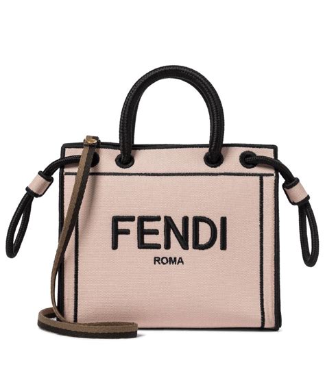 fendi roma mini canvas tote|Fendi roma crossbody bag.